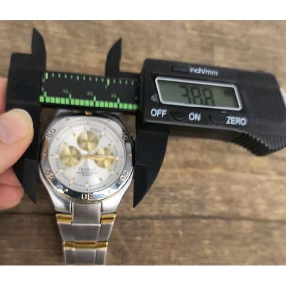 Men's Silver And Gold Tone Armitron Chronograph Watch - Picture 8 of 8